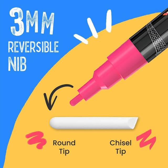 Thumbnail 2 de Chalkola Marqueurs Craie Pointe Fine 3mm