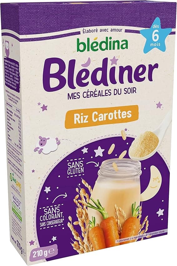 Thumbnail 6 de Blédina Blédîner céréales bébé 6 mois 210g 🥣