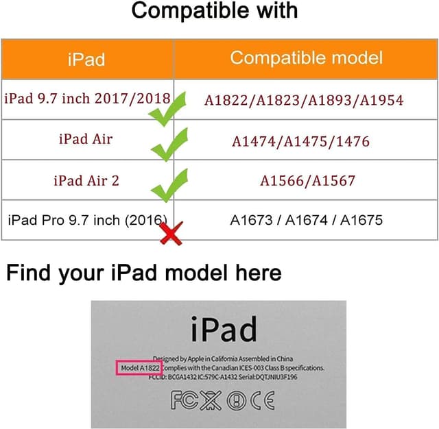 Detalle 2 de RLINGX Schutzhülle für iPad Air 2 / Air 1 / iPad 9,7 (2018/2017) mit 360°-Drehfunktion und Auto Schlaf/Wach (A-Grey)