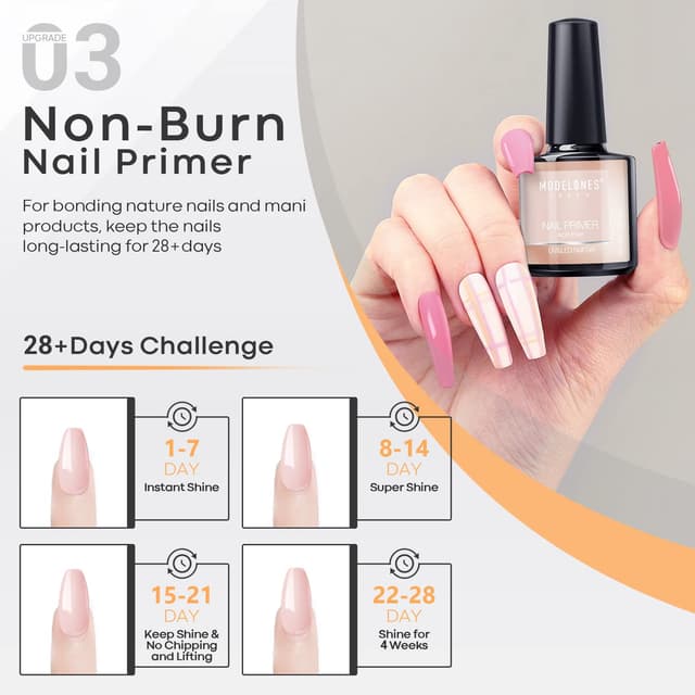 Thumbnail 5 de Modelones Base Coat Primer 3x10ml đź’…