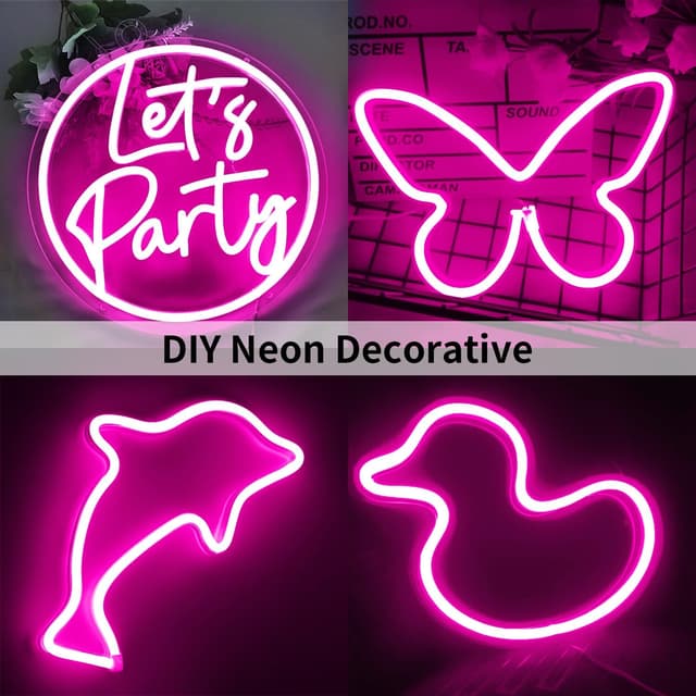 Thumbnail 3 de ShineBurky Tira LED Neón Rosa 5m 12V IP65 Regulable