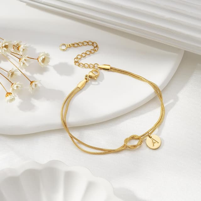 Thumbnail 6 de Turandoss Love-Knot-Armband Damen vergoldet (14K) – Geschenk zu Ostern