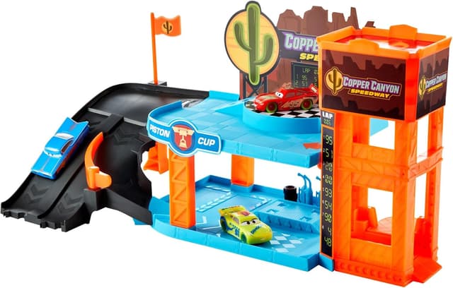 Detalle de Cars Glow Racers Garage 2 piani HPX75