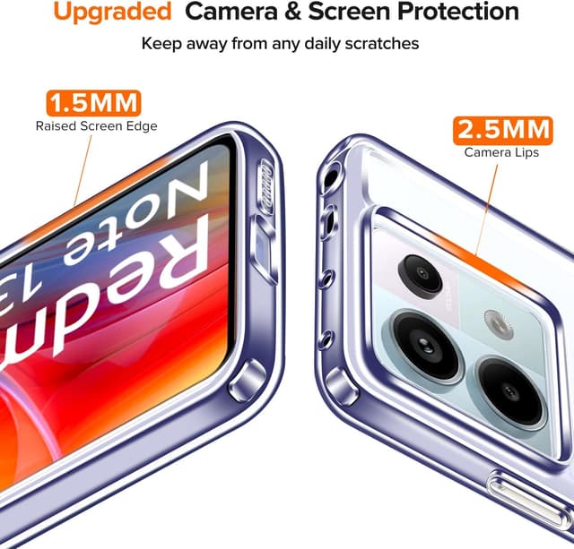 Thumbnail 5 de ivoler Funda Transparente con Cristal para Xiaomi Redmi Note 13 Pro 5G