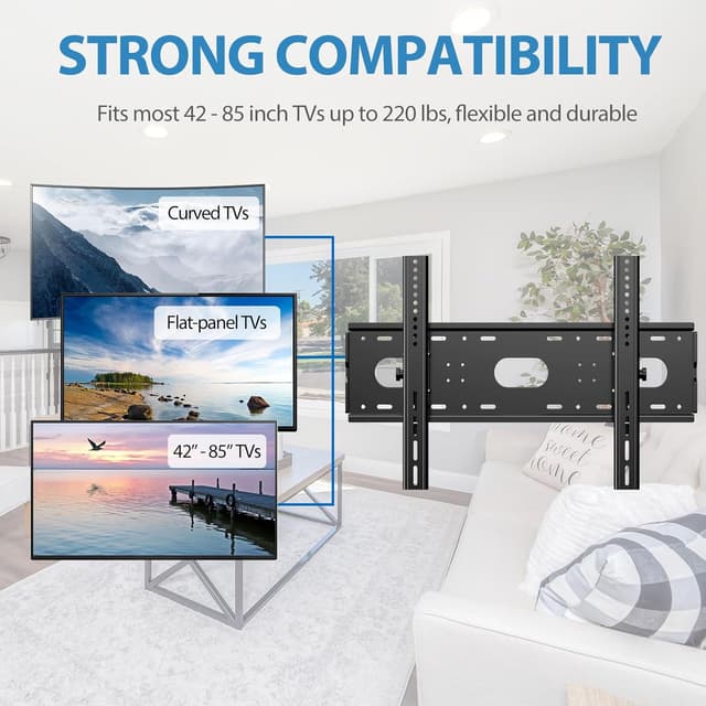 Thumbnail 6 de JXMTSPW TV Wall Bracket 85kg, Low Profile