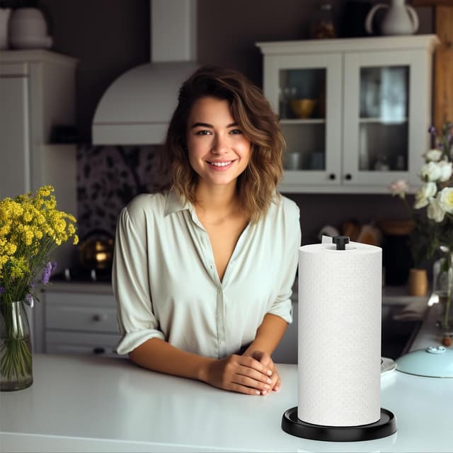 Thumbnail 6 de Paper Towel Holder Countertop 1-Piece 🧻