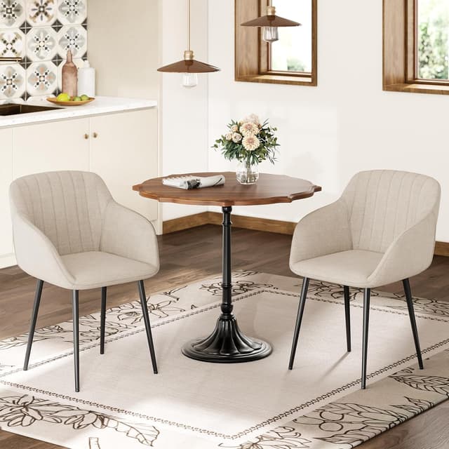 Thumbnail 6 de Goeurvant 6 Sedie da pranzo beige con braccioli