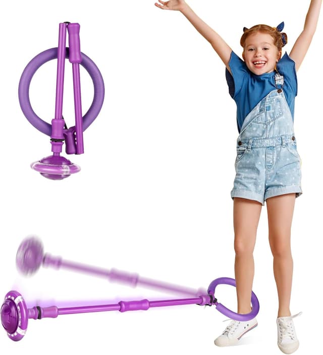 Detalle de Astrell Skip Ball (Foldable Flash Wheel) — Indoor/Outdoor Fitness Toy for Kids, Age 6+