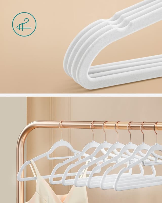 Thumbnail 2 de SONGMICS Perchas de Terciopelo Antideslizantes 50 U. 🌟