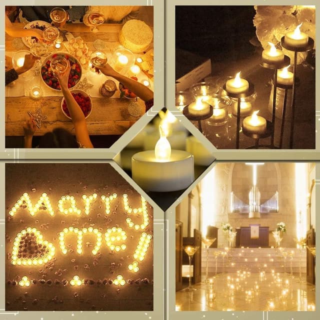 Thumbnail 4 de HANZIM Tea Lights 50 Pack LED