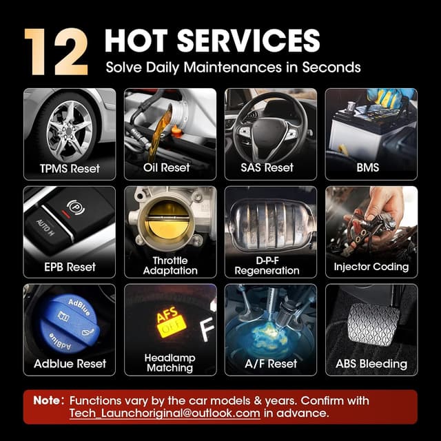 Detalle 2 de LAUNCH CRP129X V2.0 : valise diagnostic auto multimarque pour codes, ABS/SRS, moteur et transmission