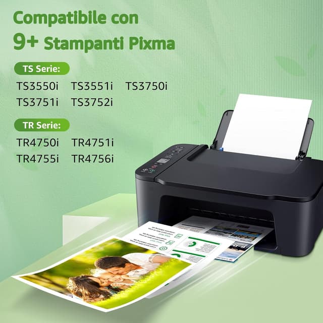 Detalle 2 de GREENSKY PG-575XL e CL-576XL inchiostro sostituzione per Canon 575XL/576XL (nero e tri-colore) compatibili con Canon PIXMA