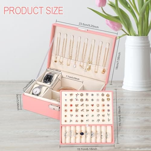 Detalle 1 de Sofore joyero de viaje rosa Sakura