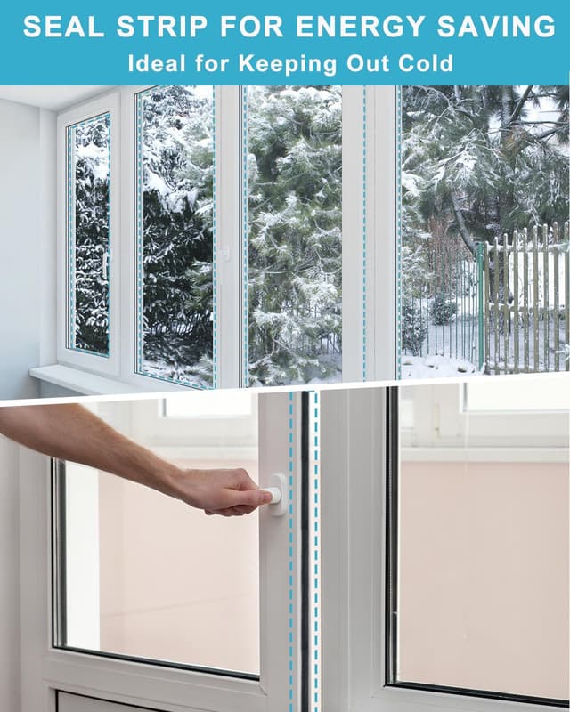 Detalle 2 de Draft Excluder 5.5 m Self‑Adhesive Seal Strip 🪟