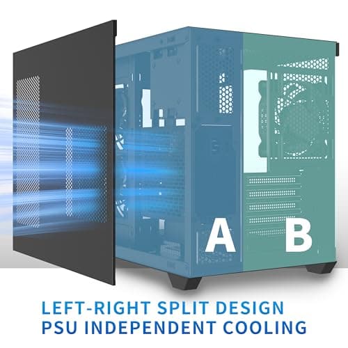 Thumbnail 4 de MUSETEX Caja PC ATX con Ventiladores y Cristal Templado 🖥