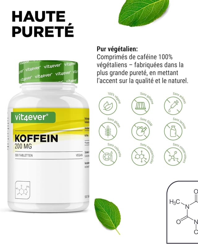 Detalle 2 de Caféine 200 mg – 500 comprimés