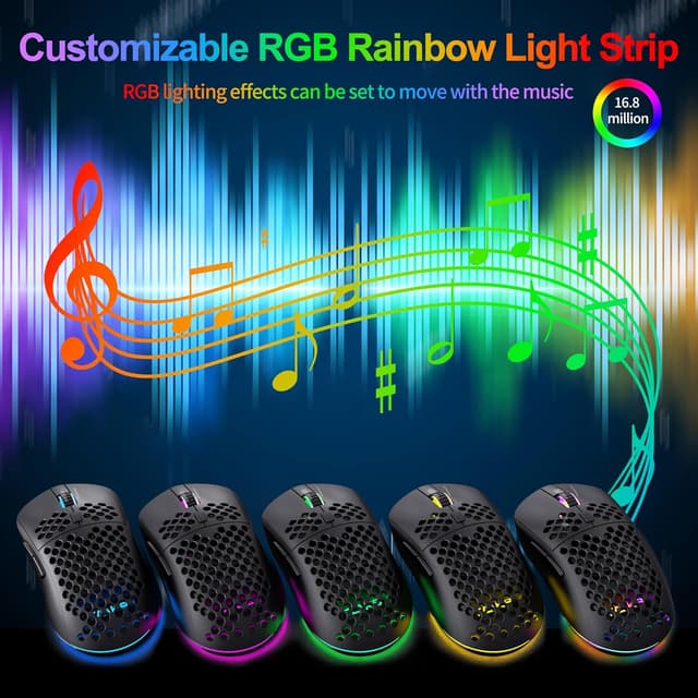 Detalle 2 de TMKB Falcon M1SE Gaming Mouse 75g 🖱