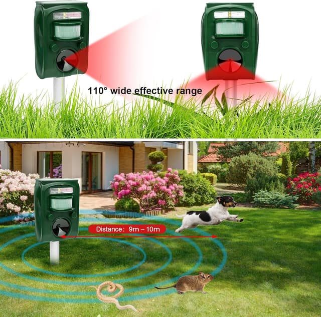 Thumbnail 2 de Livoni Cat Repellent Foxes Repellers Ultrasonic Solar