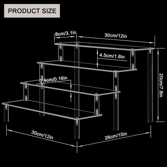 Detalle 2 de AZEAM Acrylic Riser 4 Tier Display Stand