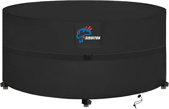 Detalle de SIRUITON Funda para Mesa de Jardín Redonda 128x71cm ☀