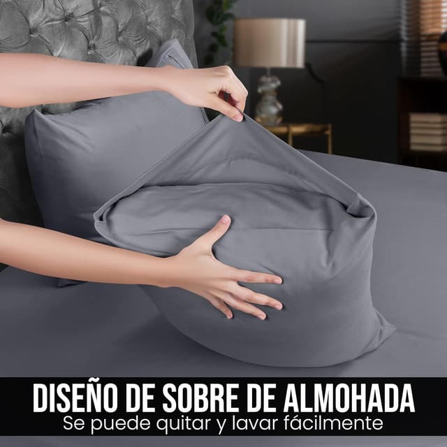 Detalle 1 de Utopia Bedding Funda nordica 90 Gris
