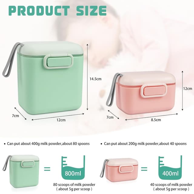 Thumbnail 1 de Aolso Milchpulver-Portionierer 2er Set