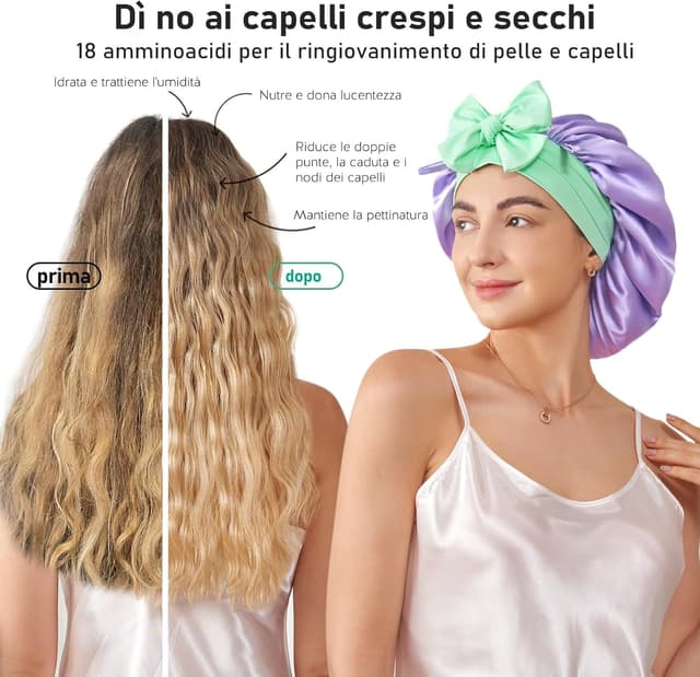 Thumbnail 2 de LitBear Cuffia Seta 22 Momme per Notte