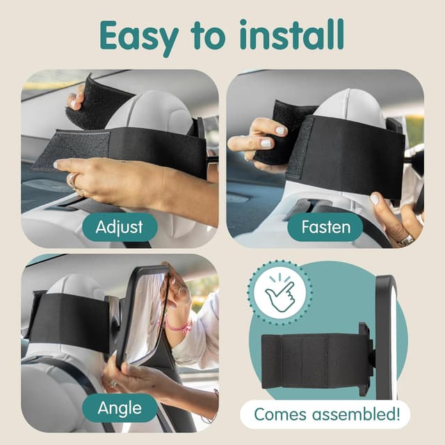 Thumbnail 5 de Onco Espejo de coche para bebé 360°