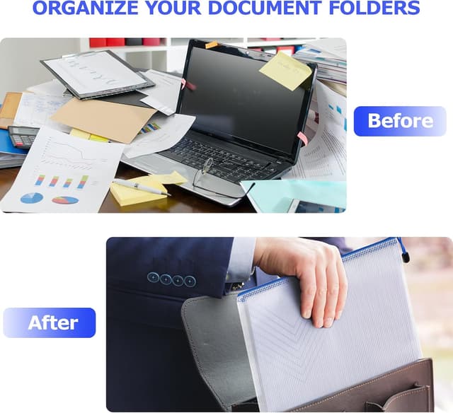 Thumbnail 4 de Carehabi Cartellina portadocumenti colorata A3 A4 A5 15 pezzi