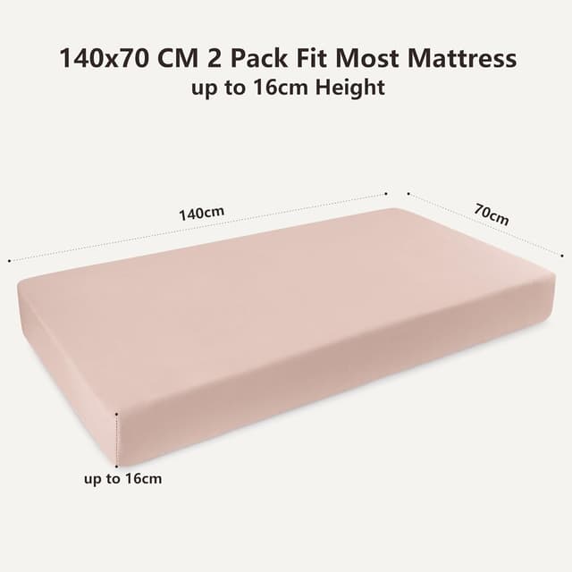 Detalle 2 de Next to Me cot sheets 140x70cm, 2 pack