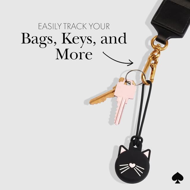 Thumbnail 2 de kate spade new york AirTag Holder Black Cat