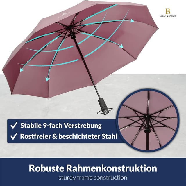Thumbnail 3 de LOGAN & BARNES Manchester Regenschirm Sturmfest