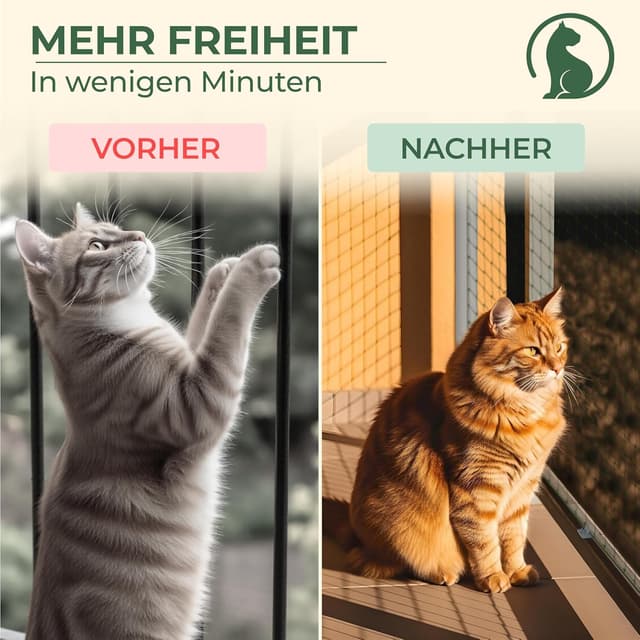 Thumbnail 4 de WOOWOOD Katzennetz Balkon 8x3m