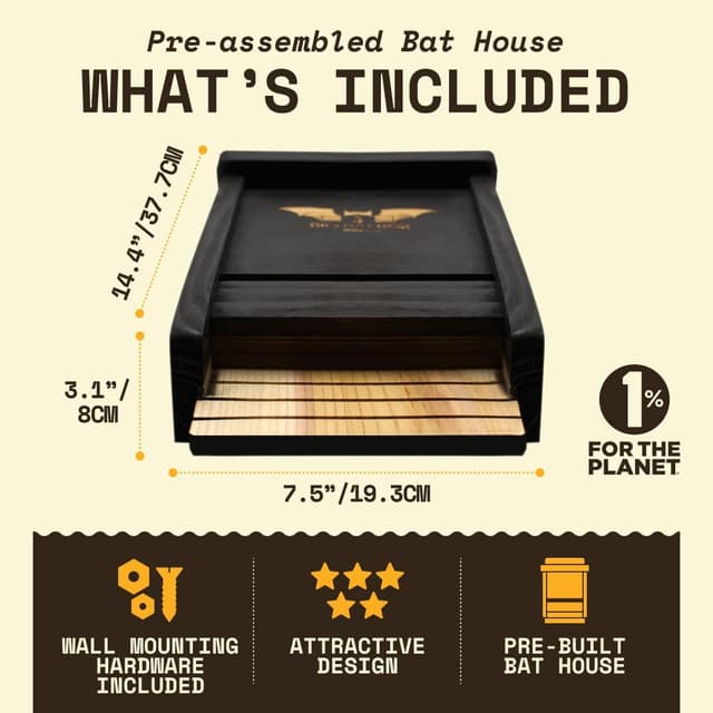 Thumbnail 3 de WildYard Fledermauskasten 80 Tiere 🦇