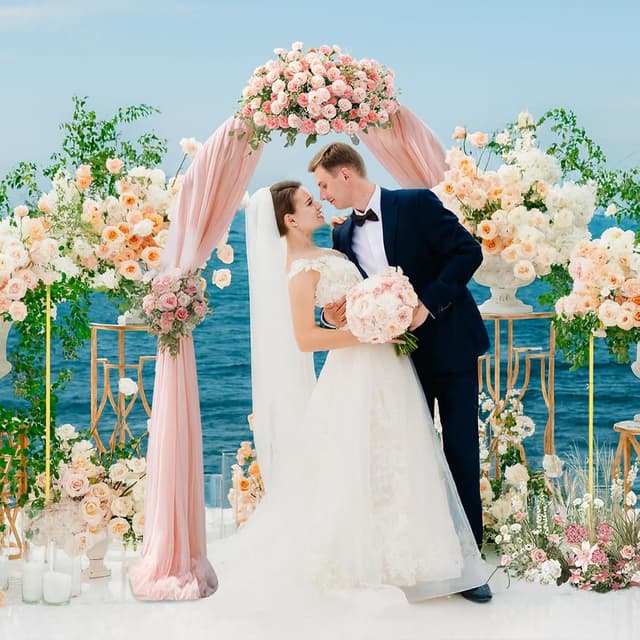 Thumbnail 1 de EMART 7.2FT Wedding Arch Backdrop Stand