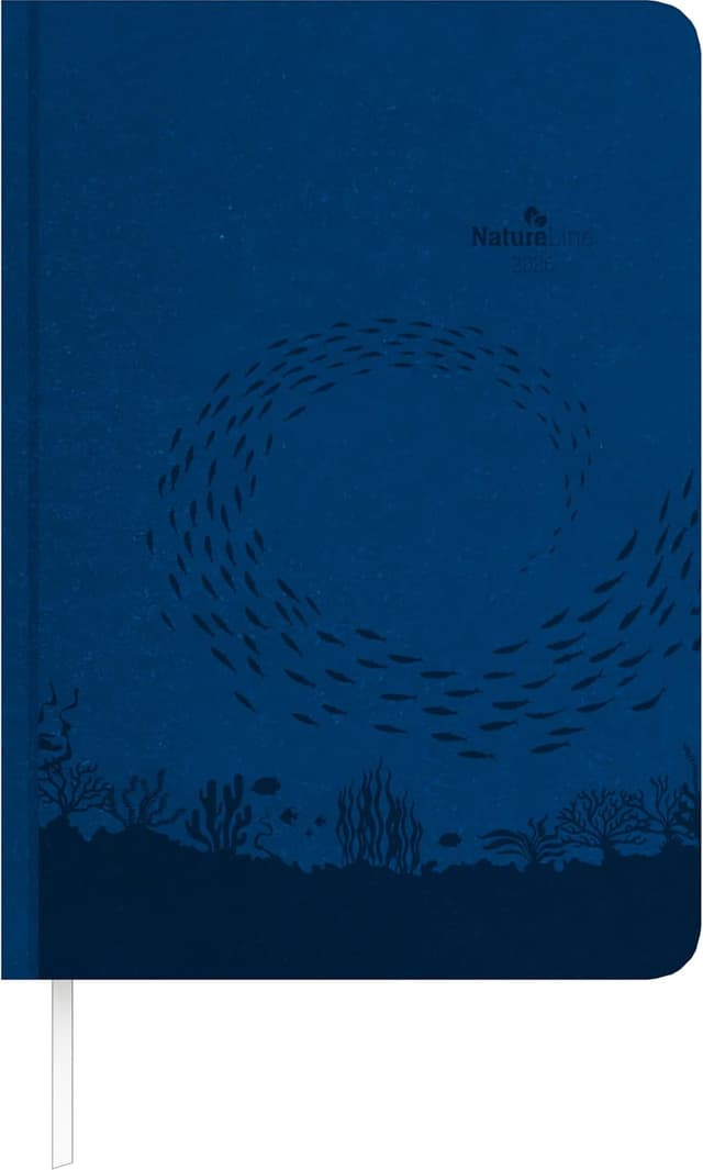 Detalle de Alpha Edition Buchkalender Nature Line Ocean 2026 (A5, 1 Tag/Seite) als Taschenkalender mit Hardcover