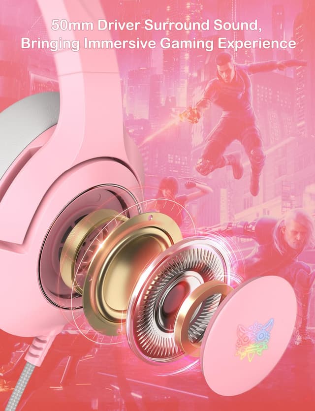 Thumbnail 5 de PHNIXGAM Cat Ear Gaming Headset 3.5mm