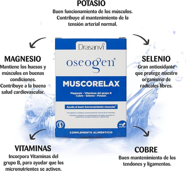 Thumbnail 4 de Drasanvi Amazon Pack Oseogen Muscorelax 60 comprimidos 2 unidades