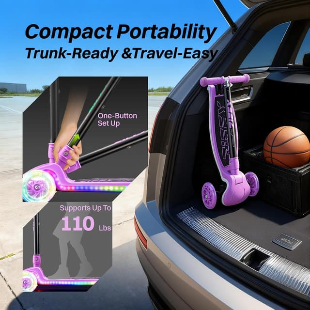 Thumbnail 5 de JOVA ZIFFY Light-Up Toddler Scooter 110