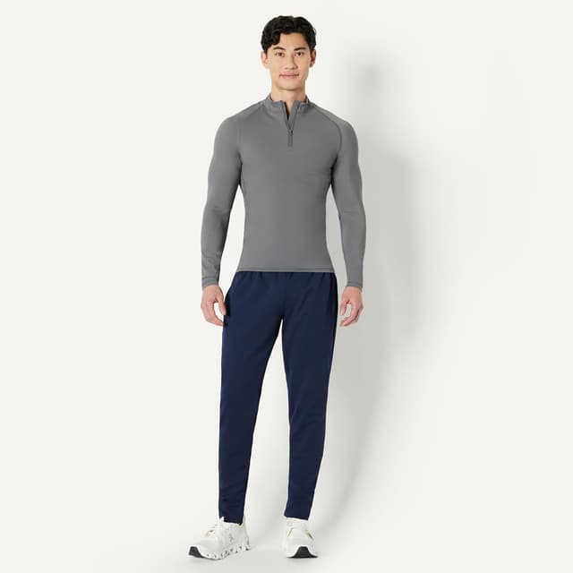 Detalle de Amazon Essentials Homme Rashguard manches longues à fermeture 1/4