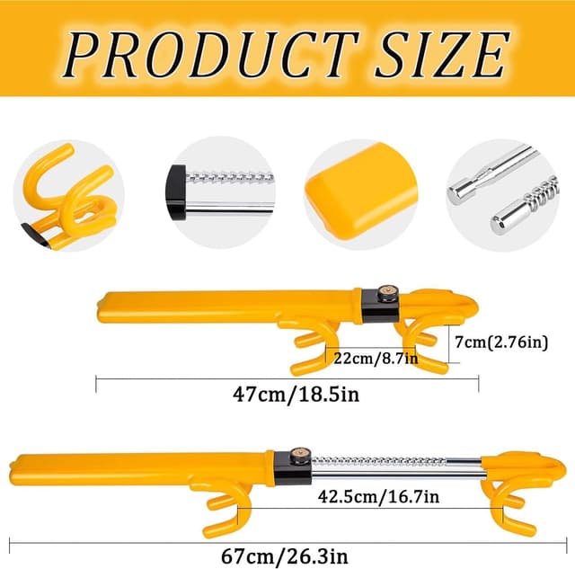 Thumbnail 1 de Steering Wheel Lock Double Bars