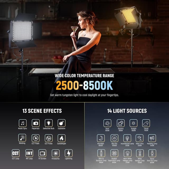 Thumbnail 5 de NEEWER PL60B bi-colour LED panel light 60W