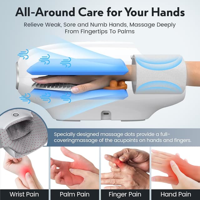 Thumbnail 1 de Cordless Hand Massager 6 Modes for Arthritis 👐