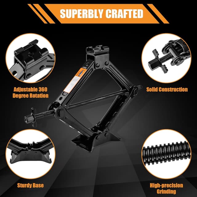 Detalle de Beaiguna Portable Car Jack Kit 2 Ton