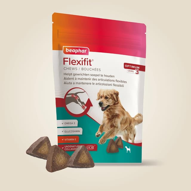 Detalle 2 de Beaphar Flexifit – Bouchées Articulations pour chiens (niveau 3, 175 g)
