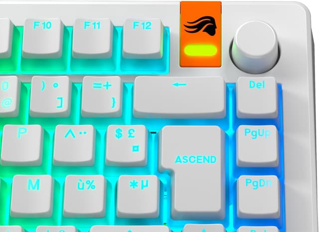 Thumbnail 5 de Glorious GPBT Aura RGB tasti PBT pudding bianco