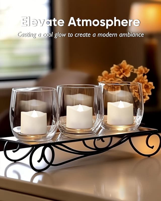 Thumbnail 4 de Homemory 12 Pcs Timer Tea Lights