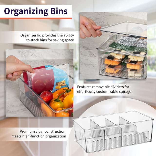 Detalle de ClearSpace Pantry Storage Bins 2 Pack