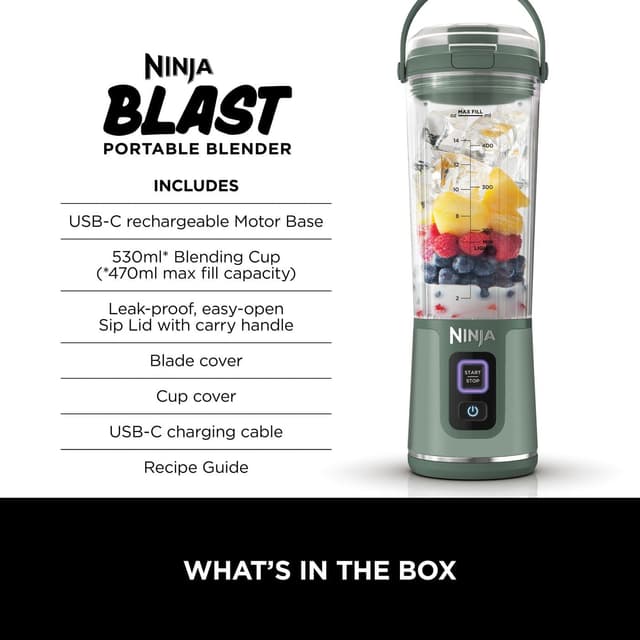Detalle 2 de Ninja Blast BC151UKEM 530ml portable blender