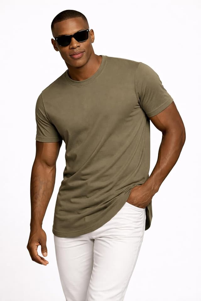 Detalle de Leif Nelson T-shirt homme col rond LN-8281